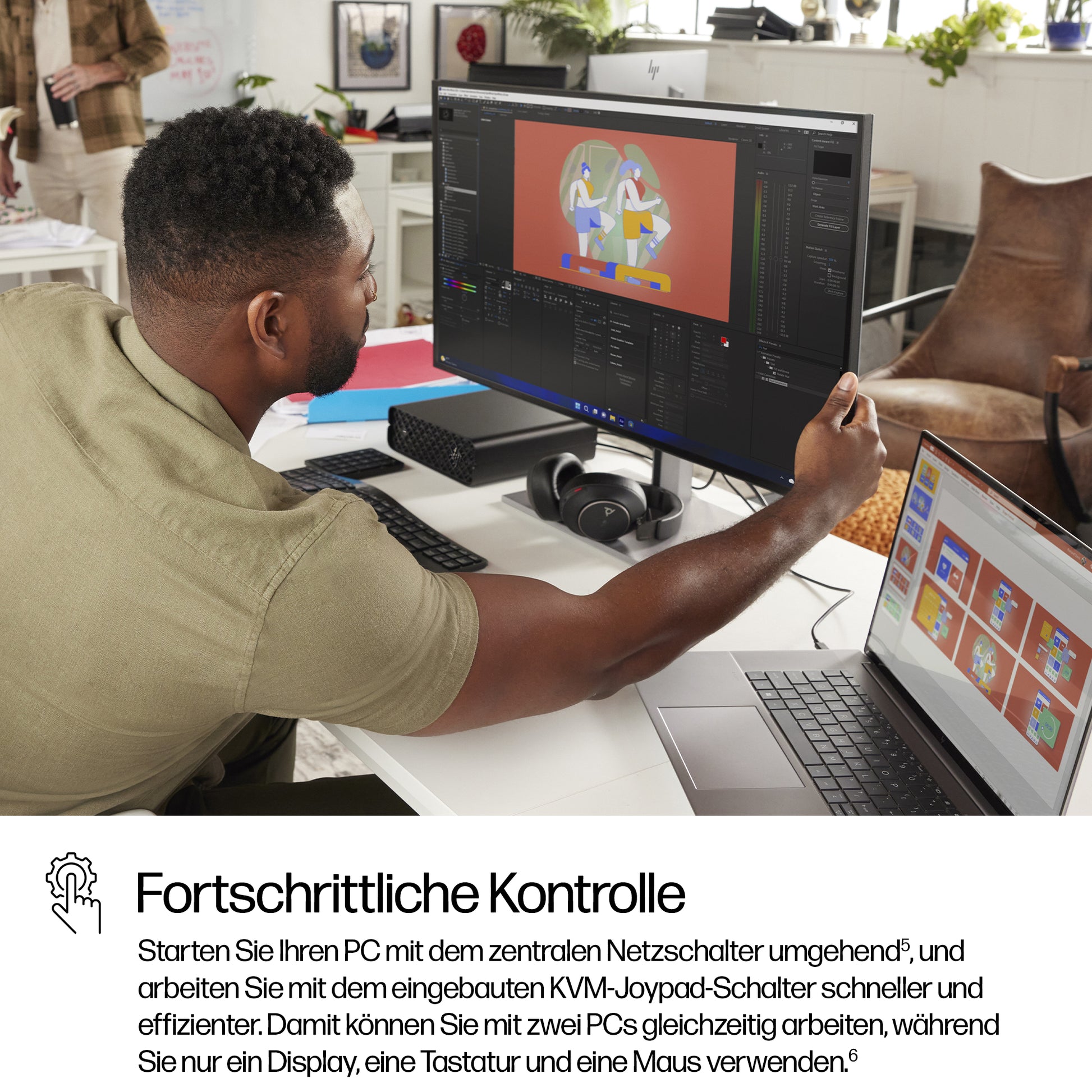 HP 732PK – Monitor, 31,5" 3840 × 2160 (UHD 4K), IPS, 400 cd/m², HDMI, DisplayPort, USB