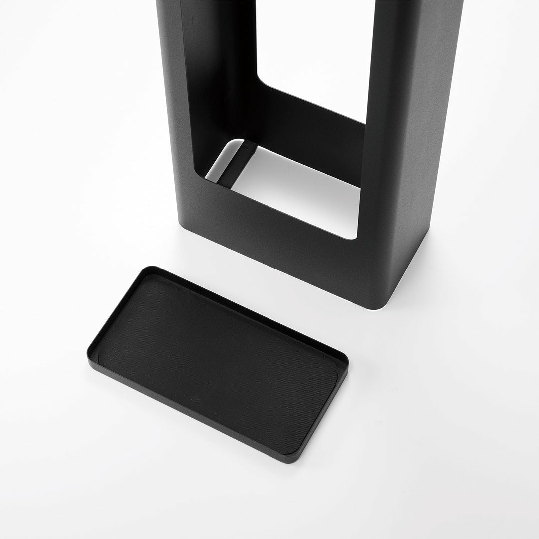 Yamazaki Schirmständer – Metall – Schwarz – 120 × 500 × 220 mm
