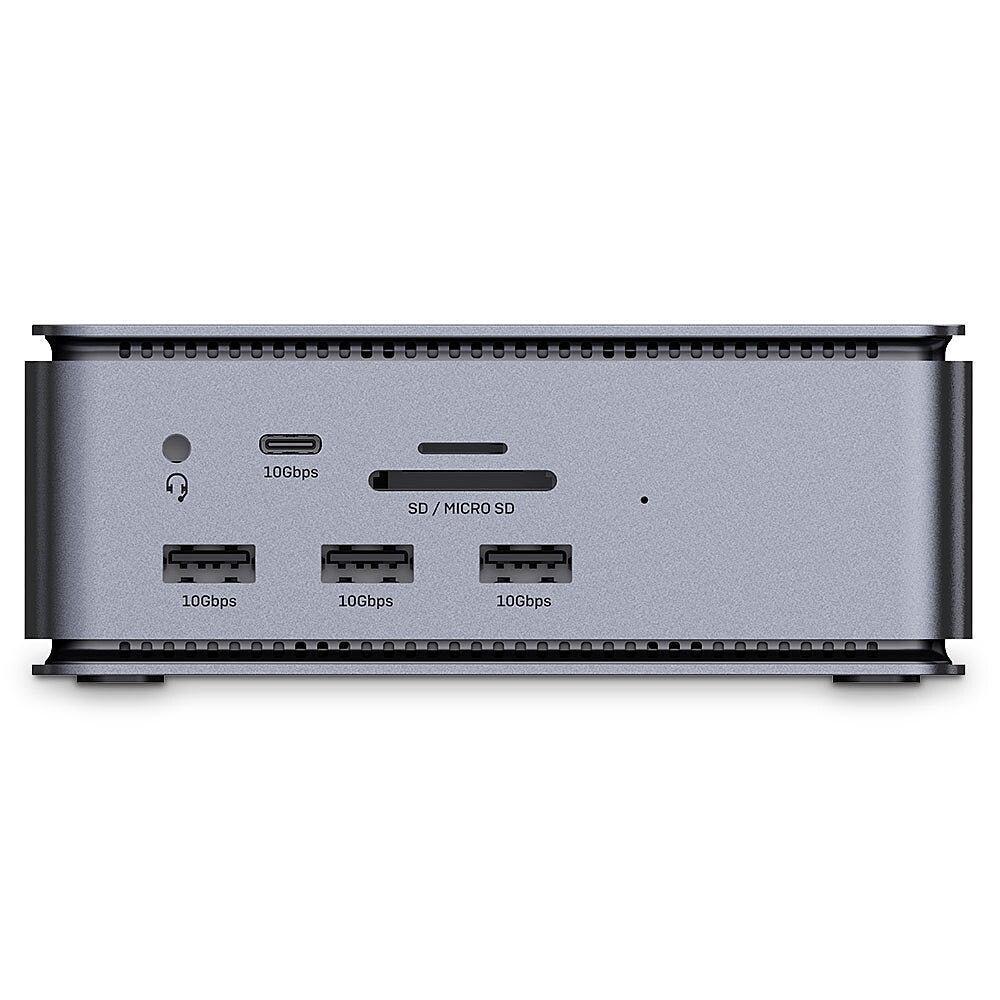 Lindy DST-Pro 43372 Dockingstation – USB4, 1× DP, 1× HDMI, 3× USB-A, 1× USB-C, 100 W PD, GbE, SD/microSD