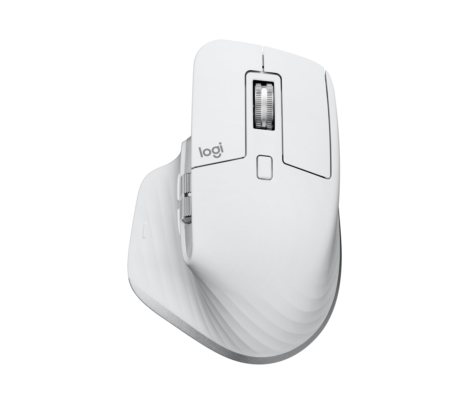 Logitech MX Master 3S Ergonomische Maus – kabellos, 7 Tasten, für Rechtshänder, USB-C-Ladeport, Silber/Weiss