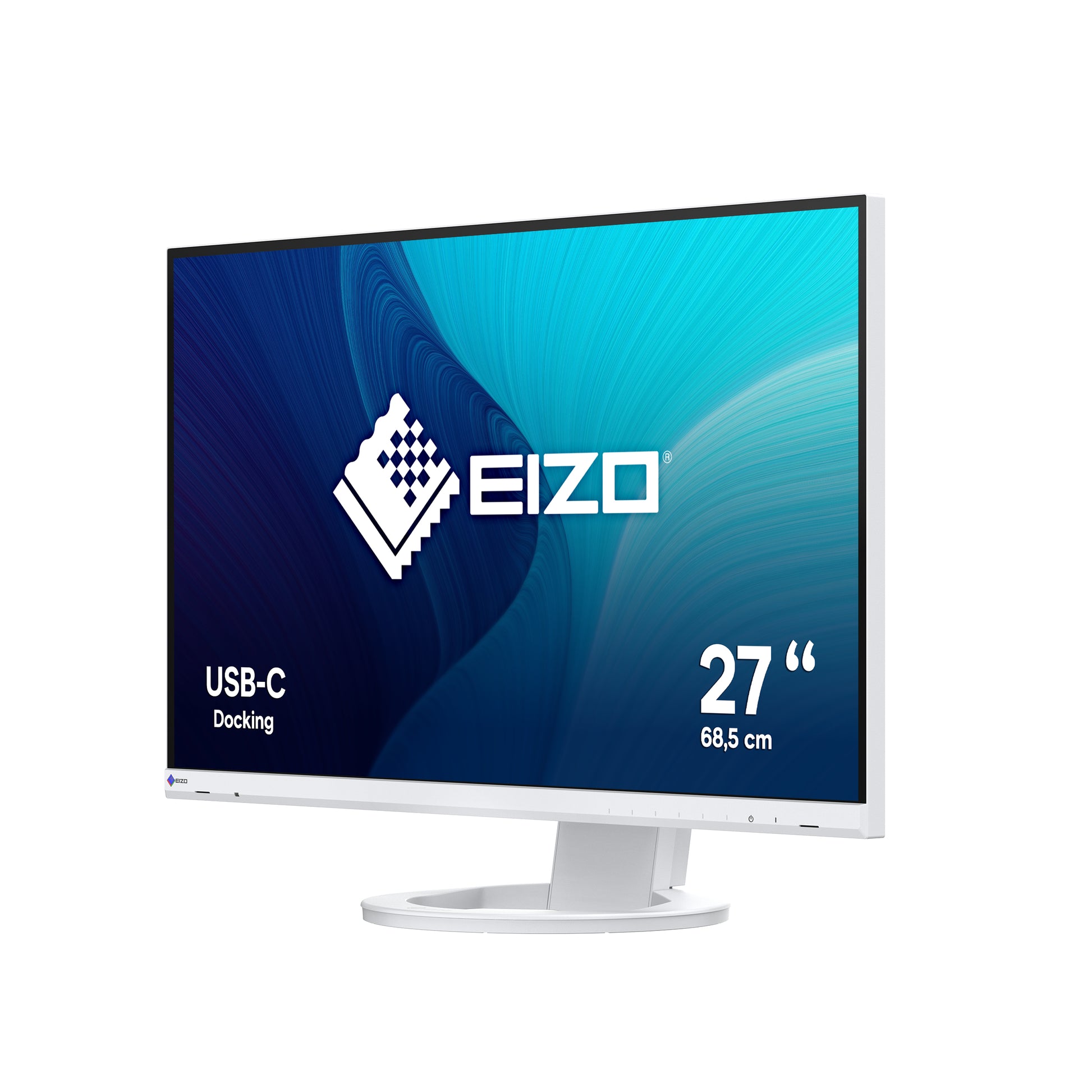 EIZO FlexScan EV2720S – Monitor, 27", IPS, 350 cd/m², USB-C, Lautsprecher, VESA 100 × 100, Weiss