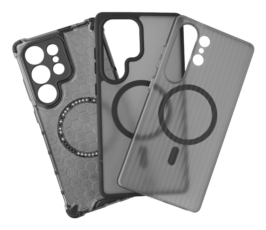 4smarts Backcover – für Samsung Galaxy S25 Ultra – grau/transparent – TPU/PC