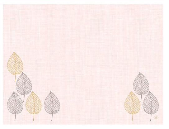 Duni Tischset Bio Dunicel Aspen – Dunicel, Motiv Blätter, 40 × 30 cm – 500 Stk.