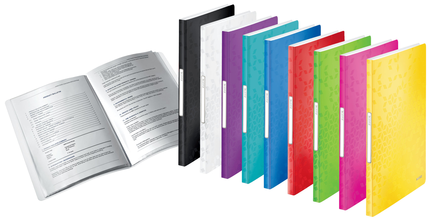 Leitz WOW Sichtbuch A4, 40 Hüllen, PP, Rot – 1 Stück
