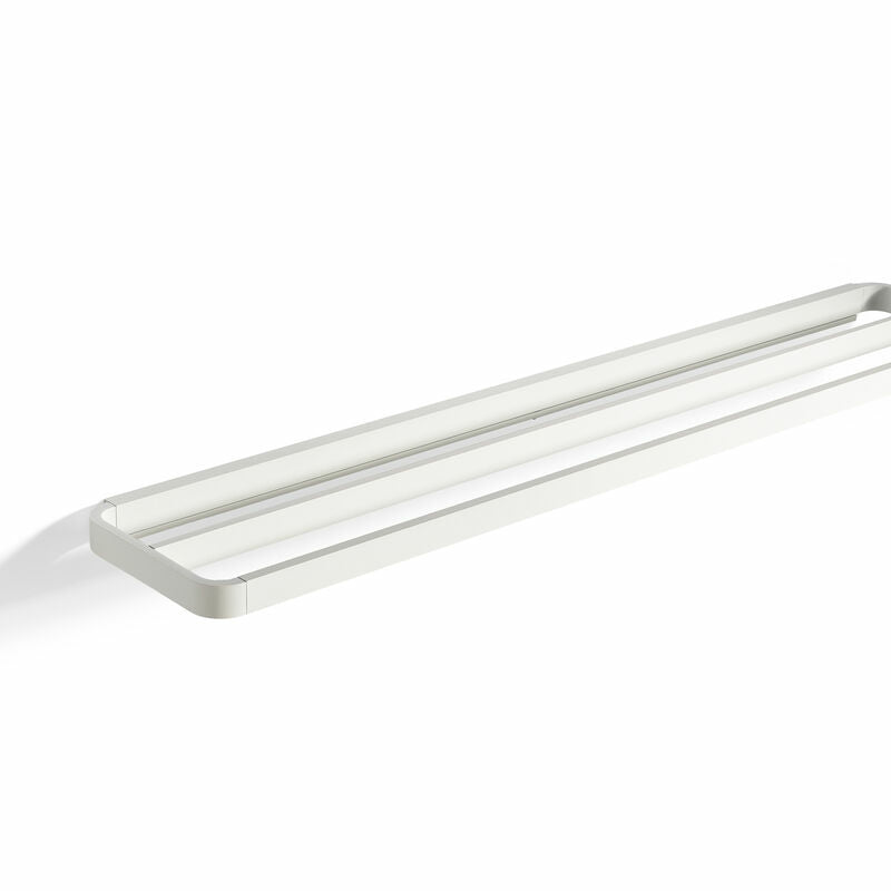 Zone Denmark Handtuchhalter Rim 2-fach – 12,5×70×2,5 cm, Aluminium, zum Schrauben, Weiss