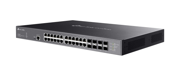 TP-Link Omada – Managed Switch – 24×10G, 8×SFP+, L2+, PoE++ 770 W, 19" Rack