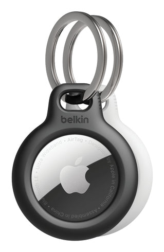 Belkin Schlüsselanhänger – schwarz, weiss, mit Ring, 2 Stk. – für Apple AirTag