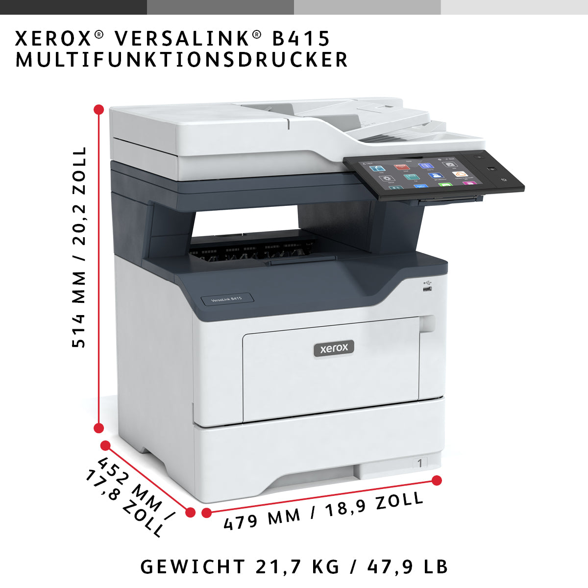 Xerox Versalink B415 – S/W Laser-MFP A4