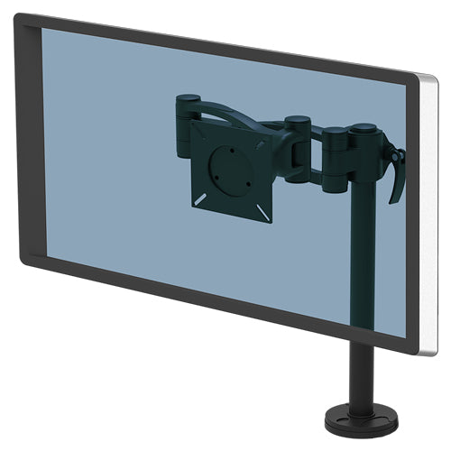 Fellowes Vista – Monitorhalterung, Tischklemme, bis 32", VESA 75 × 75/100 × 100 mm, 10 kg, neigbar +37°/−37°