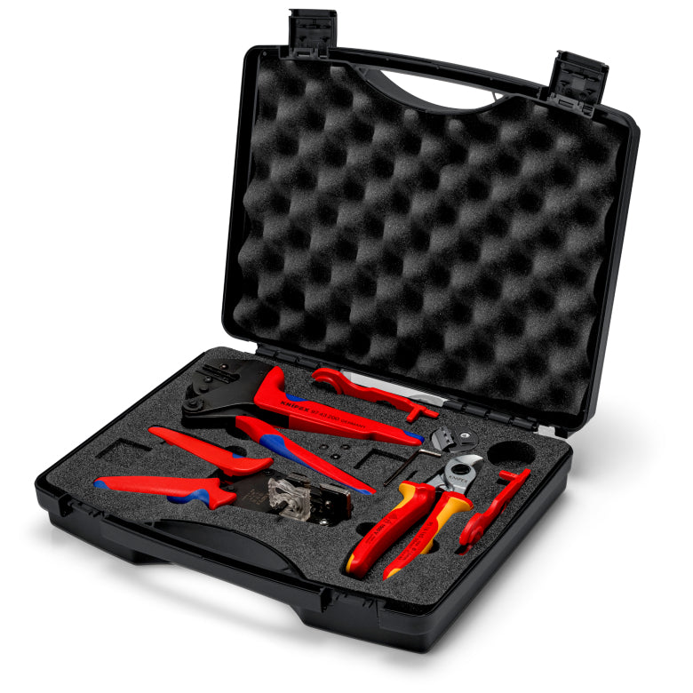 KNIPEX – Werkzeugkoffer PV – für MC4 – 7-teilig