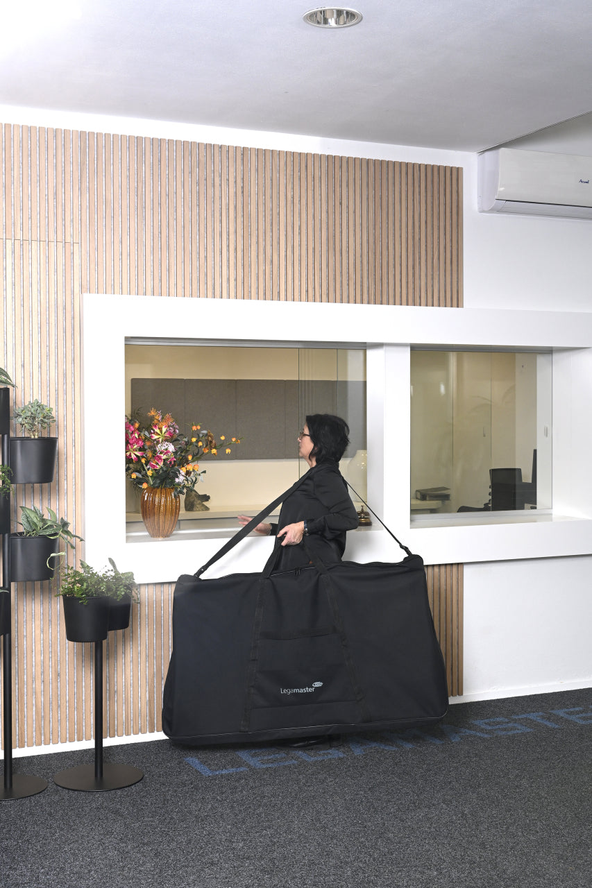 Legamaster Tragetasche – 134 × 80 × 9,9 cm, schwarz, Nylon, für klappbare Moderationswände und Multiboards