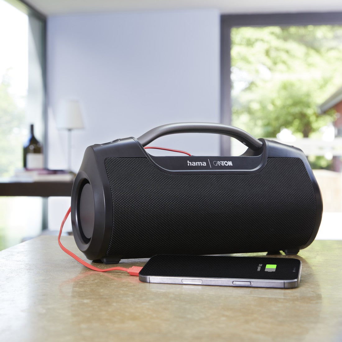 Hama Mate Pro 188219 – Bluetooth-Lautsprecher – IPX6, 12 h Akku, 60 W, Bluetooth 5.0, Schwarz