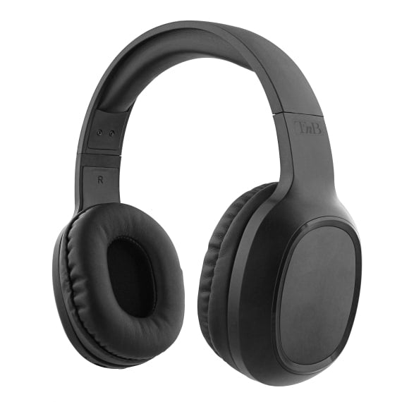 T'nB HASHTAG Over-Ear Kopfhörer – Kabel + BT 5,0, Schwarz