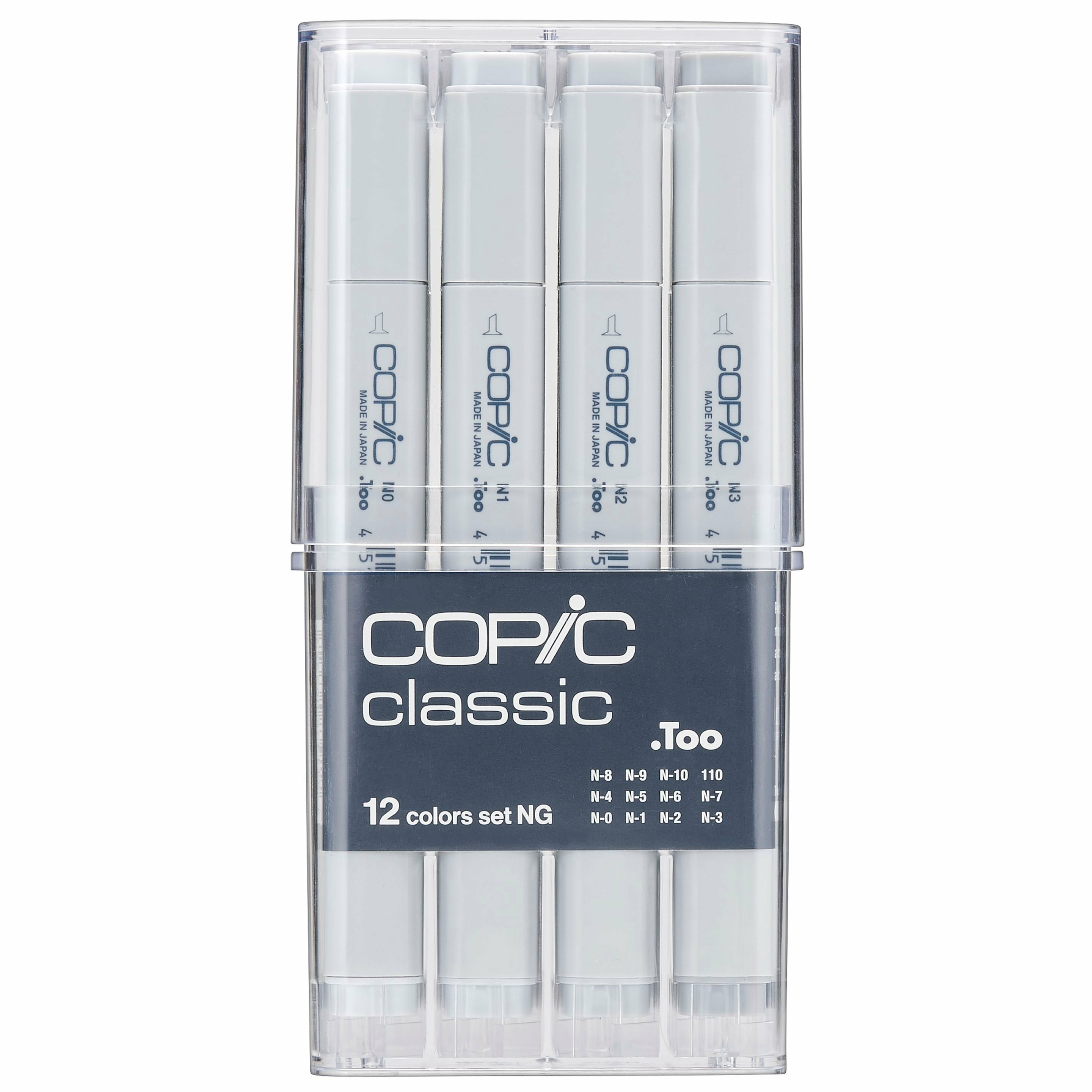 Copic Permanentmarker – Grau, 12er Set