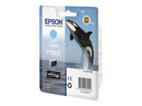 Epson Tintenpatrone T7605, helles Cyan, 25,9 ml