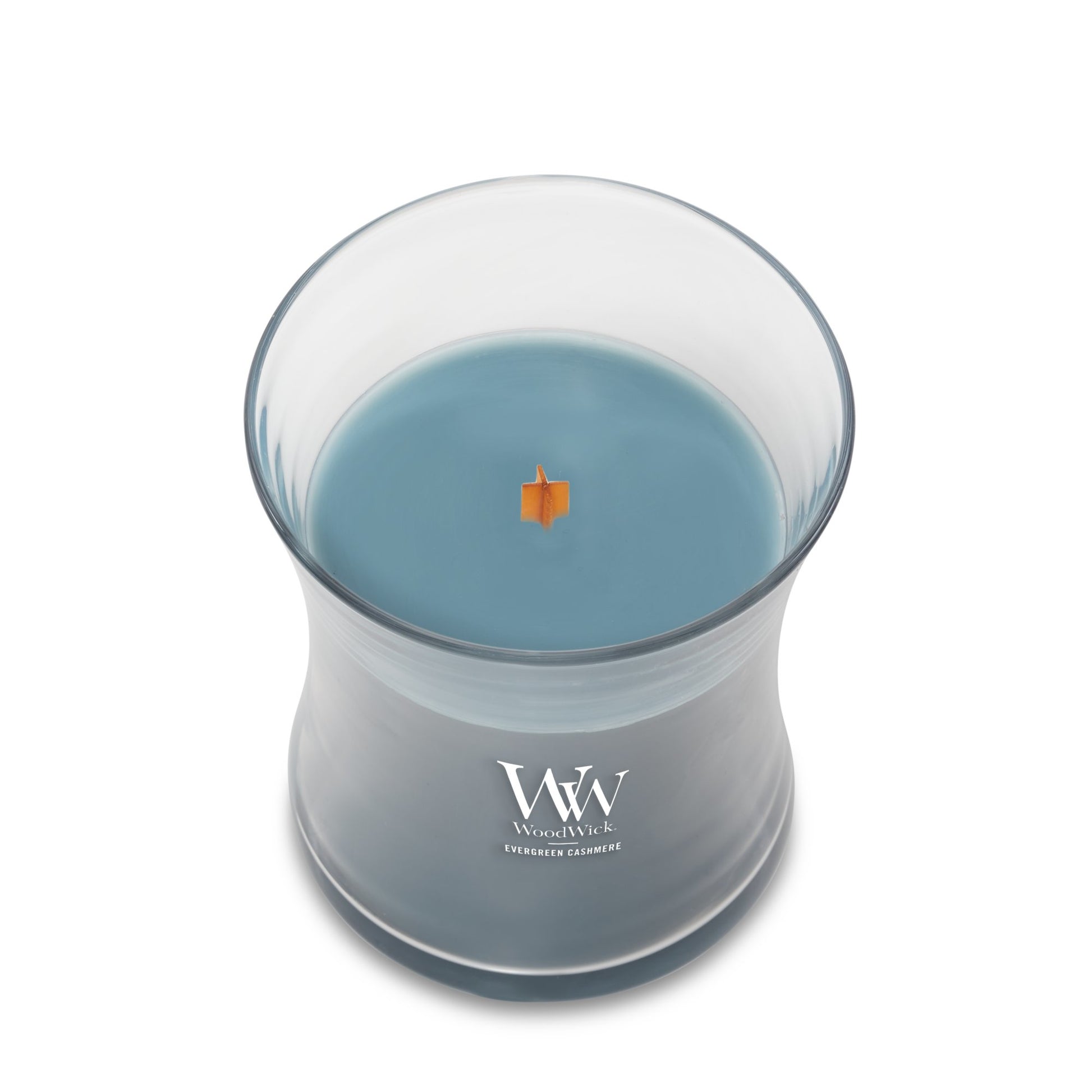WoodWick Evergreen Cashmere – Duftkerze, Mini Jar