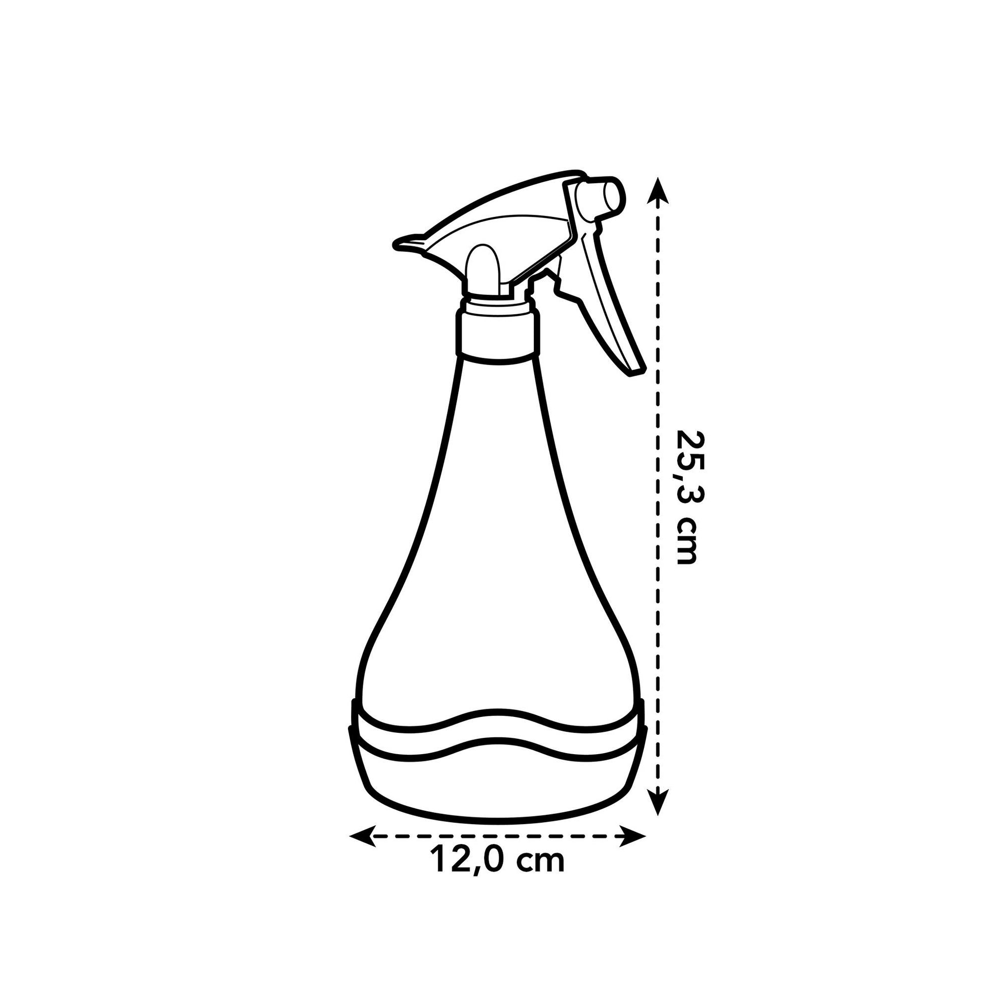 elho Sprühflasche Aquarius – 0,7 l – Anthrazit – Recycling-Kunststoff