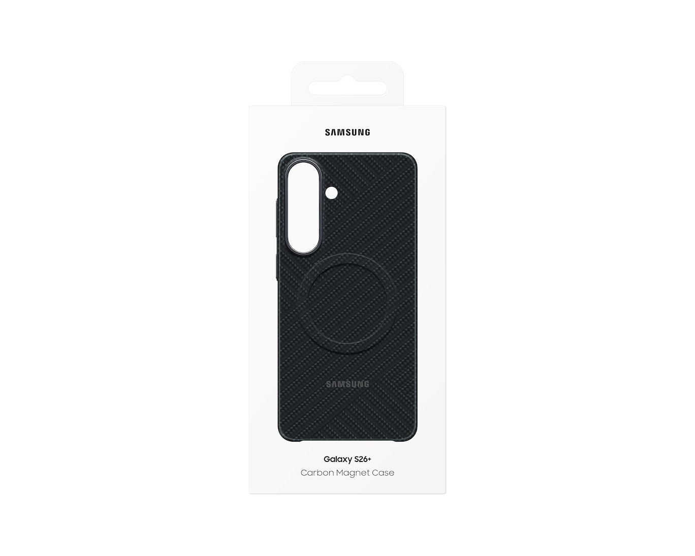 Samsung M2 Carbon Magnet Backcover – für Samsung Galaxy S26+, Schwarz, Karbonfaser