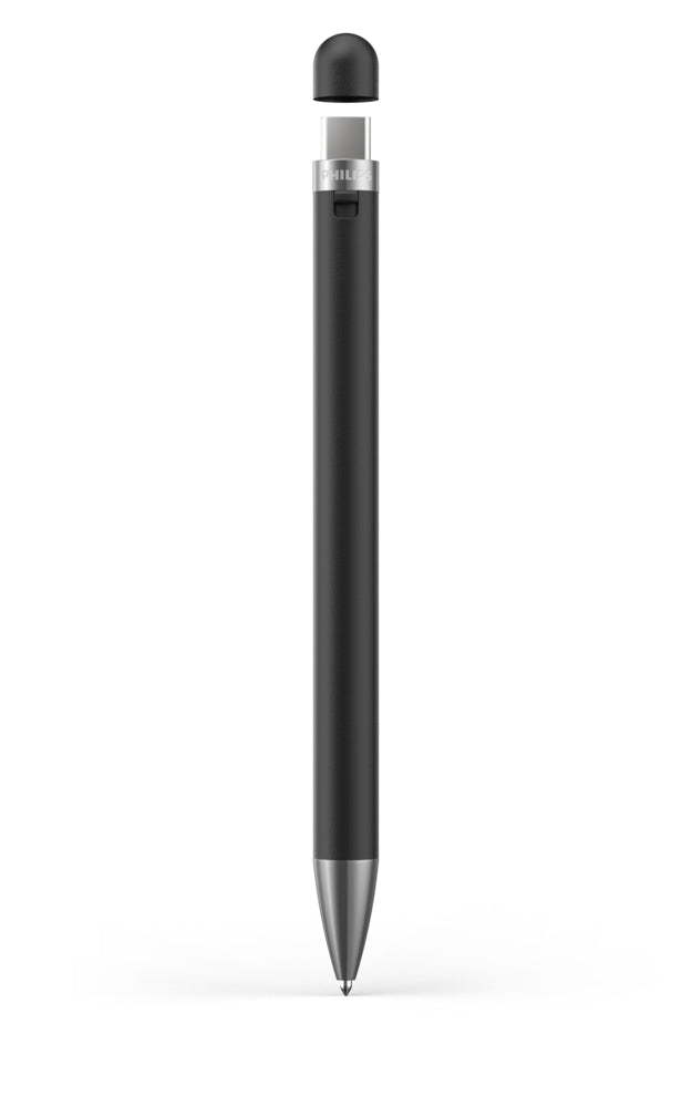 Philips VoiceTracer DVT1600 – Stift-Diktiergerät – 32 GB, USB-C, 8 h, Schwarz