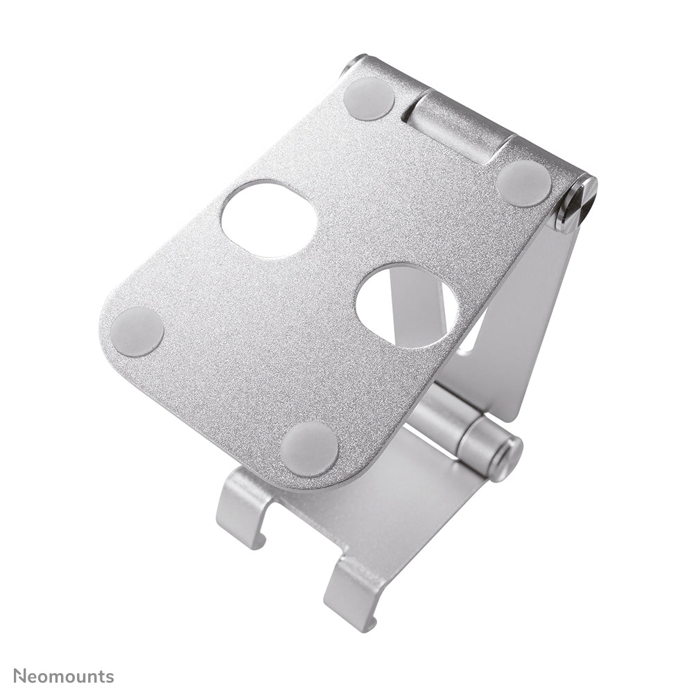Neomounts Tischständer, faltbar, verstellbar – für Geräte bis 7" – Silber, Aluminium