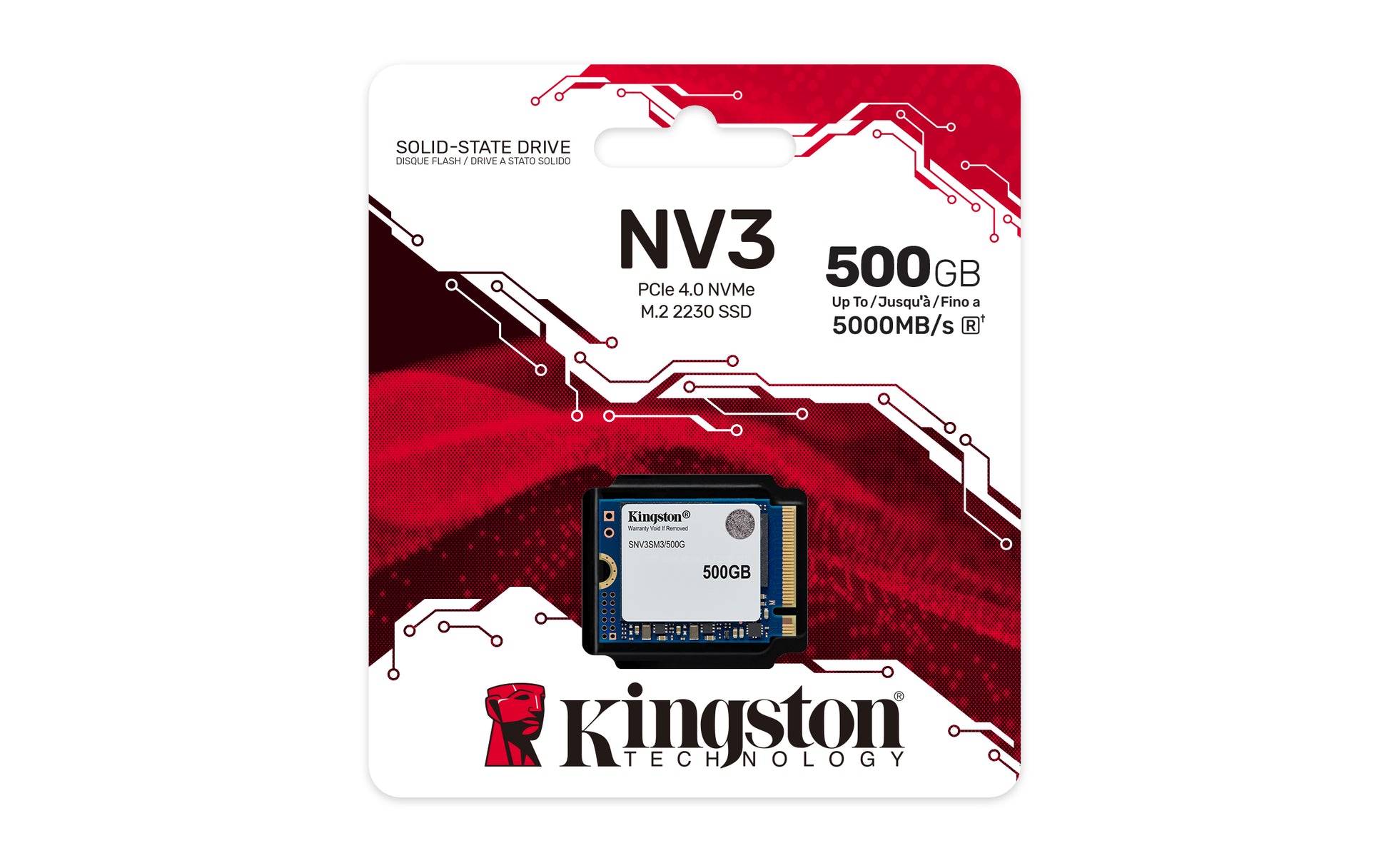 Kingston NVMe SSD – NV3, M.2 2230, 5'000 MB/s Lesen