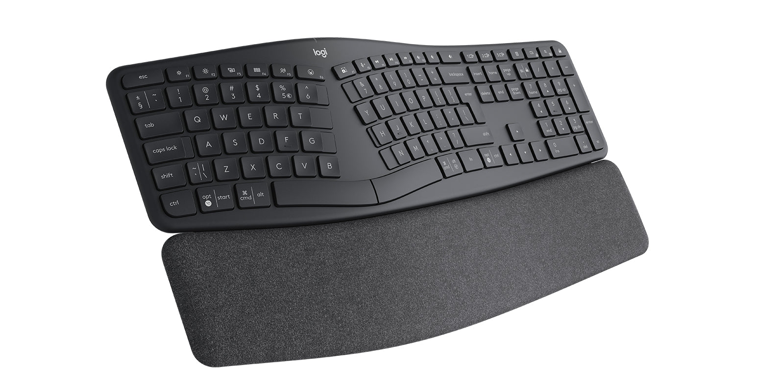 Logitech ERGO K860 – Tastatur, US-Layout (EN), ergonomisch, Grau