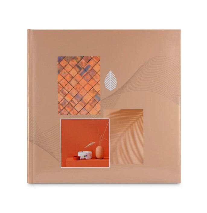 Hama Fotoalbum Singo II – für 300 × 300 mm, braun, mit Pergaminzwischenblättern, Karton, 300 × 300 mm