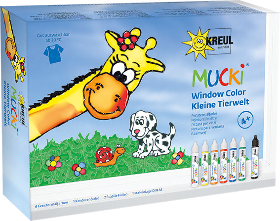 KREUL MUCKI – Window-Color-Set – 7 × 29 ml – ab 4 Jahren