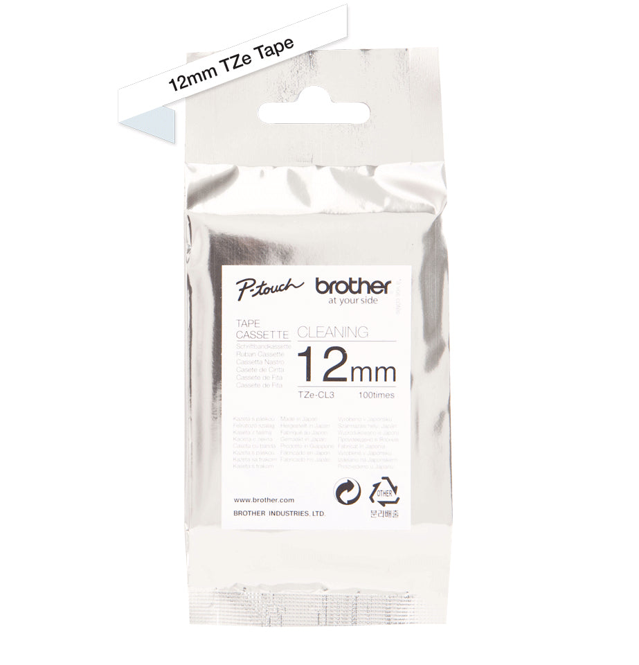 Brother TZE-CL3 – Kompatibel mit Brother P-Touch, 100 Reinigungszyklen