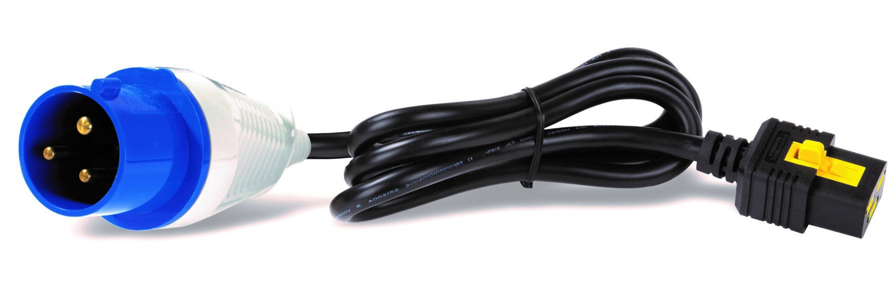 APC Rack-PDU Metered 0U, einphasig 3,68 kW, (7×C13 + 1×C19), IEC309 Eingang – Schwarz