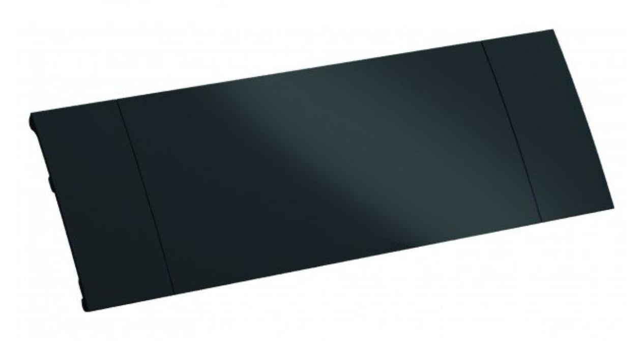 Bachmann POWER FRAME Gehäuse – 90×380×40 mm, 6-fach, mit Deckel, Einbau, schwarz