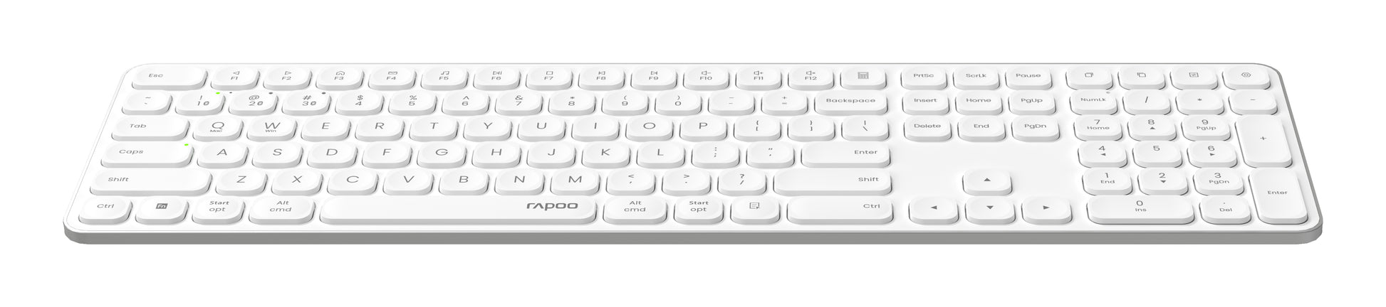 Rapoo E9810 – Kabellose Tastatur (Bluetooth/2,4 GHz), CH-Layout (DE-CH) – für Windows & macOS