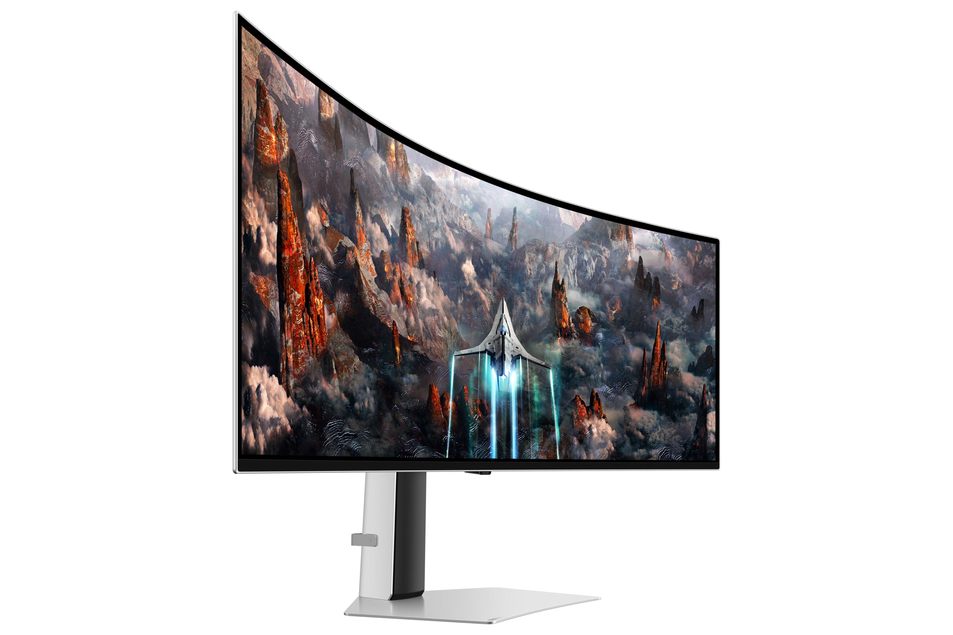 Samsung Odyssey OLED G9 (G93SC) – Monitor, 49", VESA 100 × 100, Silber
