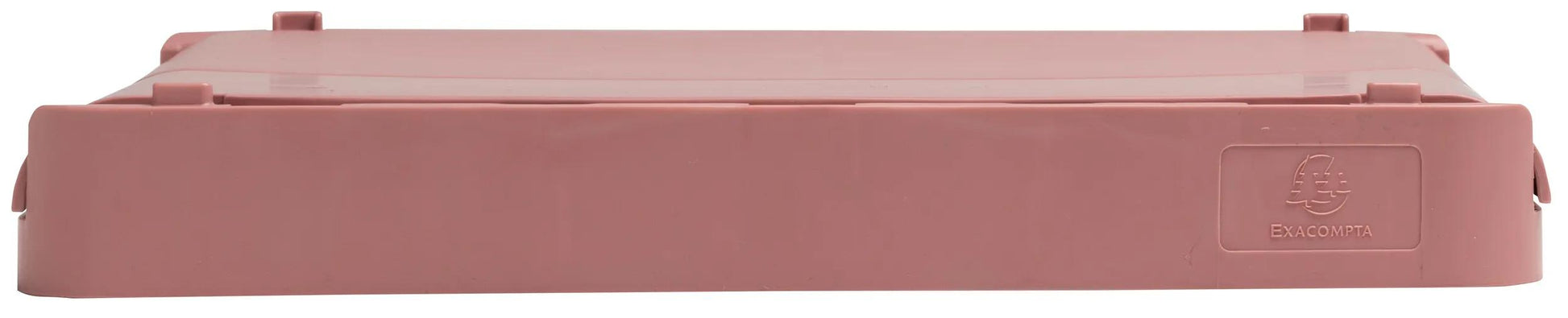 Exacompta Aufbewahrungsbox – Polypropylen – Rosa (stapelbar, mit Griffmulden) – 276 × 120 × 188 mm
