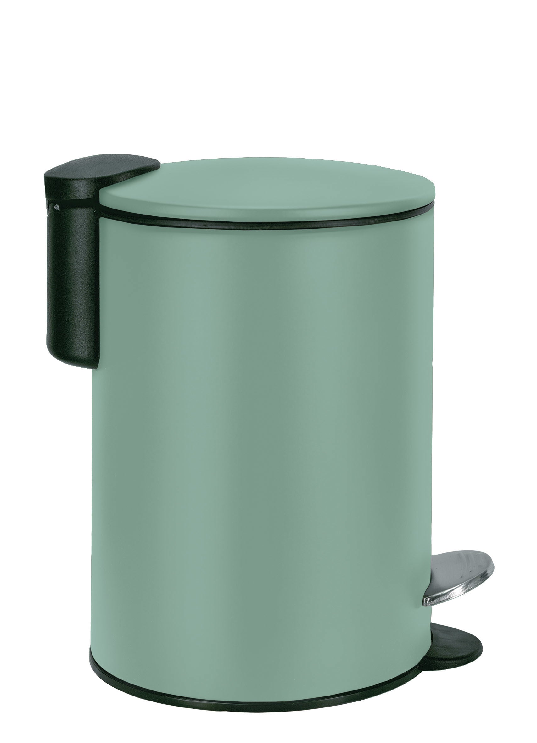 Kleine Wolke Treteimer Silence Malediva – 3 l – Metall, rund – grün – Soft-Close