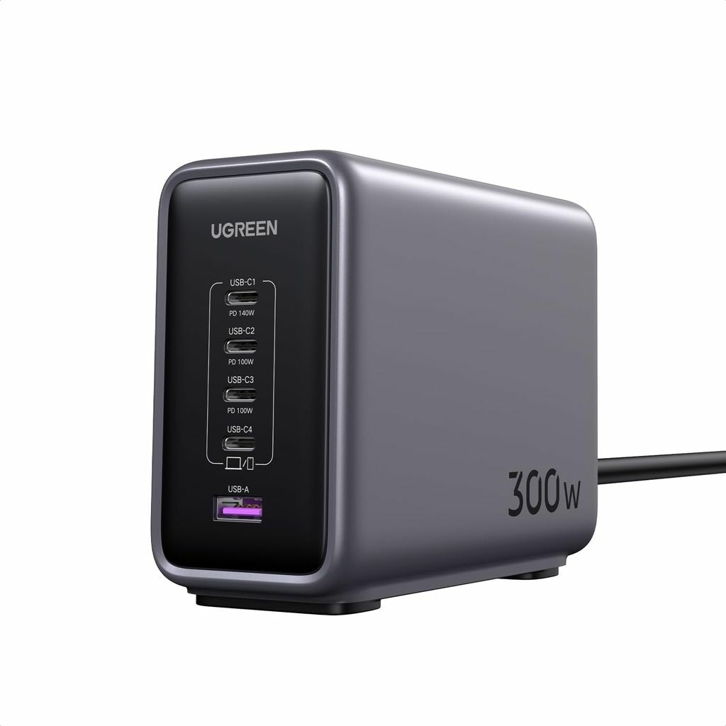 Ugreen Nexode Netzteil – 300 W, 5 Ports, PD – für MacBook Pro 16", MacBook Air 2023, iPhone 15 Pro Max und andere