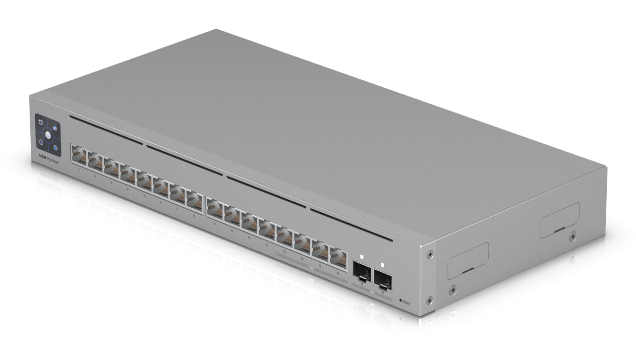 Ubiquiti Pro Max 16 – Managed Switch – 16×2.5G, 2×SFP+, L3, 1U