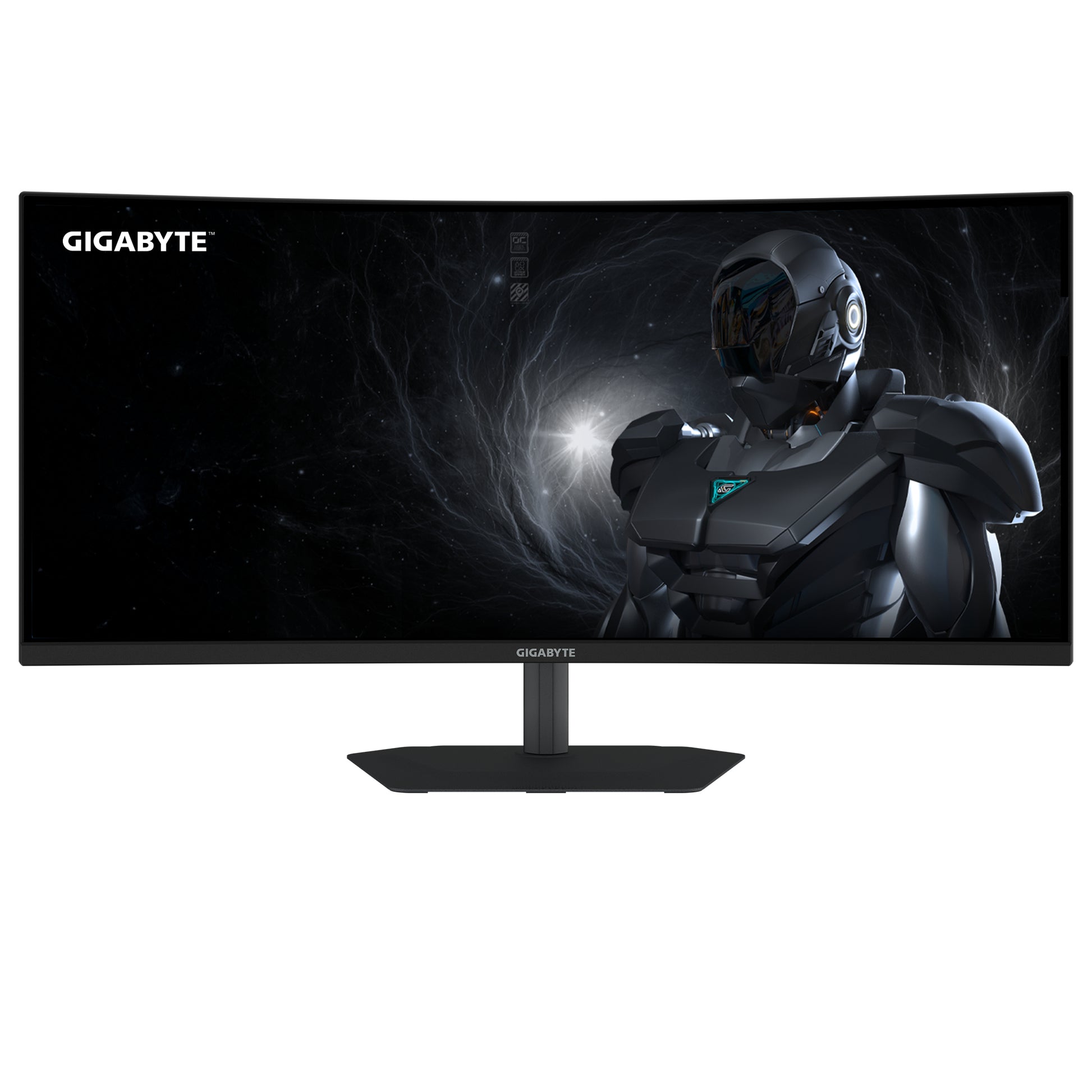 GIGABYTE G34WQC2 – Monitor, 34", 3440 × 1440, VA, 200 Hz, 450 cd/m², 2× HDMI 2.1, 2× DisplayPort 1.4