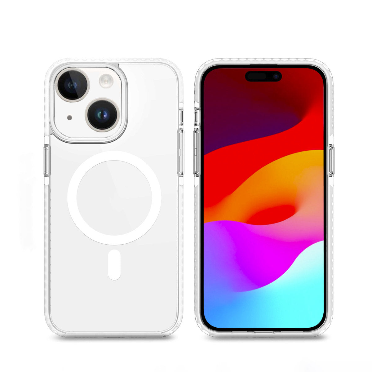 4smarts Backcover – für Apple iPhone 15 Plus, MagSafe, TPU, Transparent, bis 3 m Sturzsicher