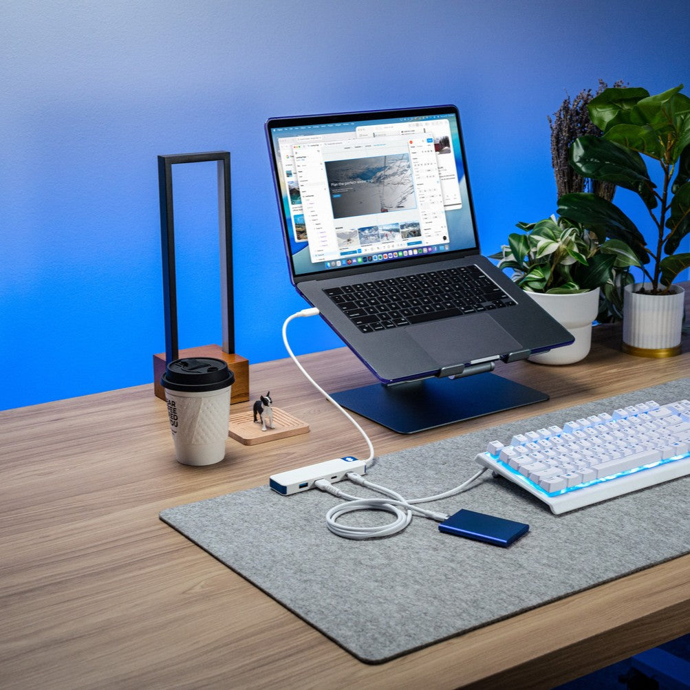 Targus HyperDrive Flex 4 Port USB-Hub – USB-C, 4× USB-A, 4× USB-C, für Windows/Mac