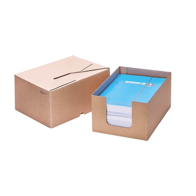 Brieger Teleskopbox – für DIN A4, 1-wellig, braun, Füllhöhe individuell anpassbar