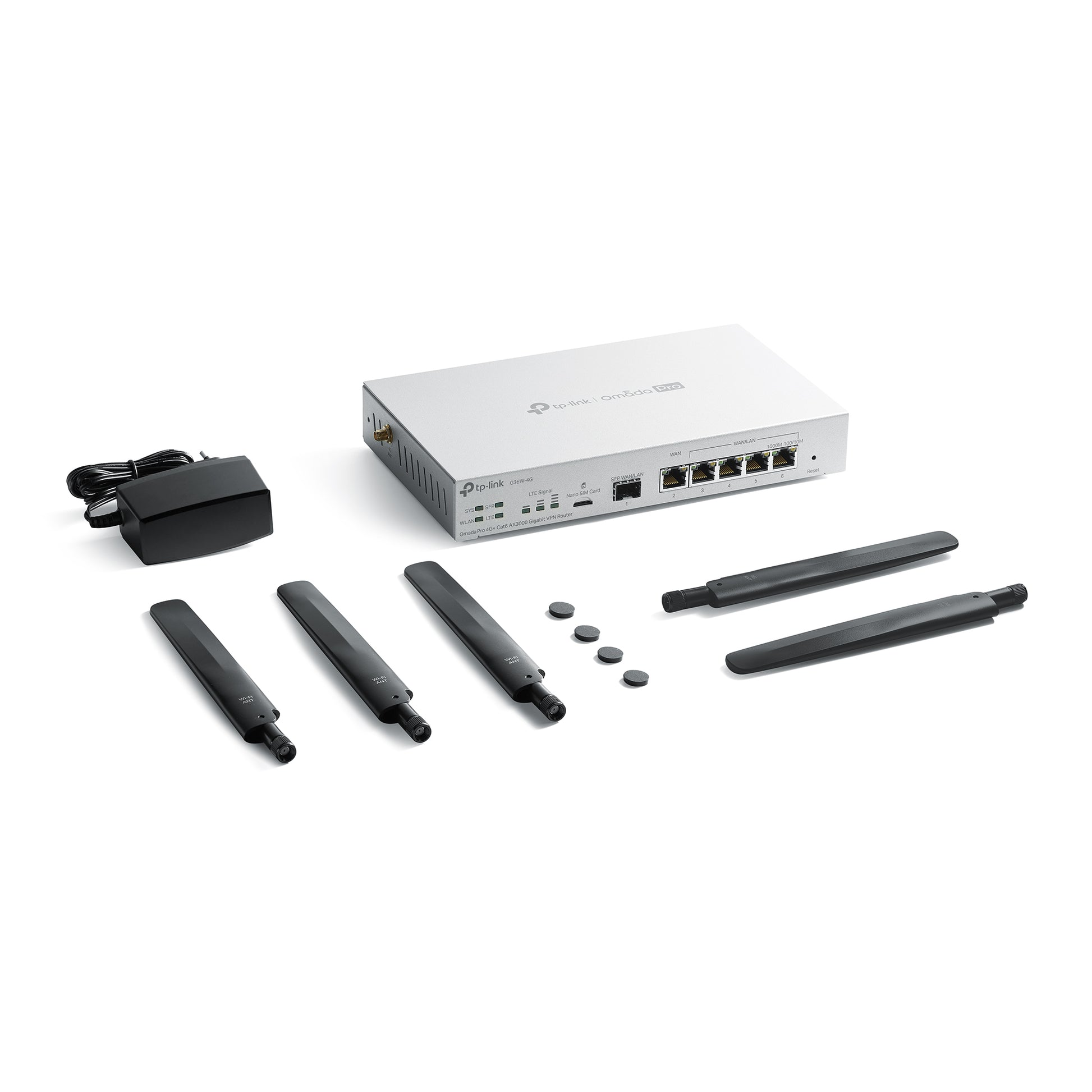 TP-Link Campus G36W-4G – LTE-Router, Wi-Fi 6, Dual-Band (2,4/5 GHz), bis 3000 Mbit/s, 4G