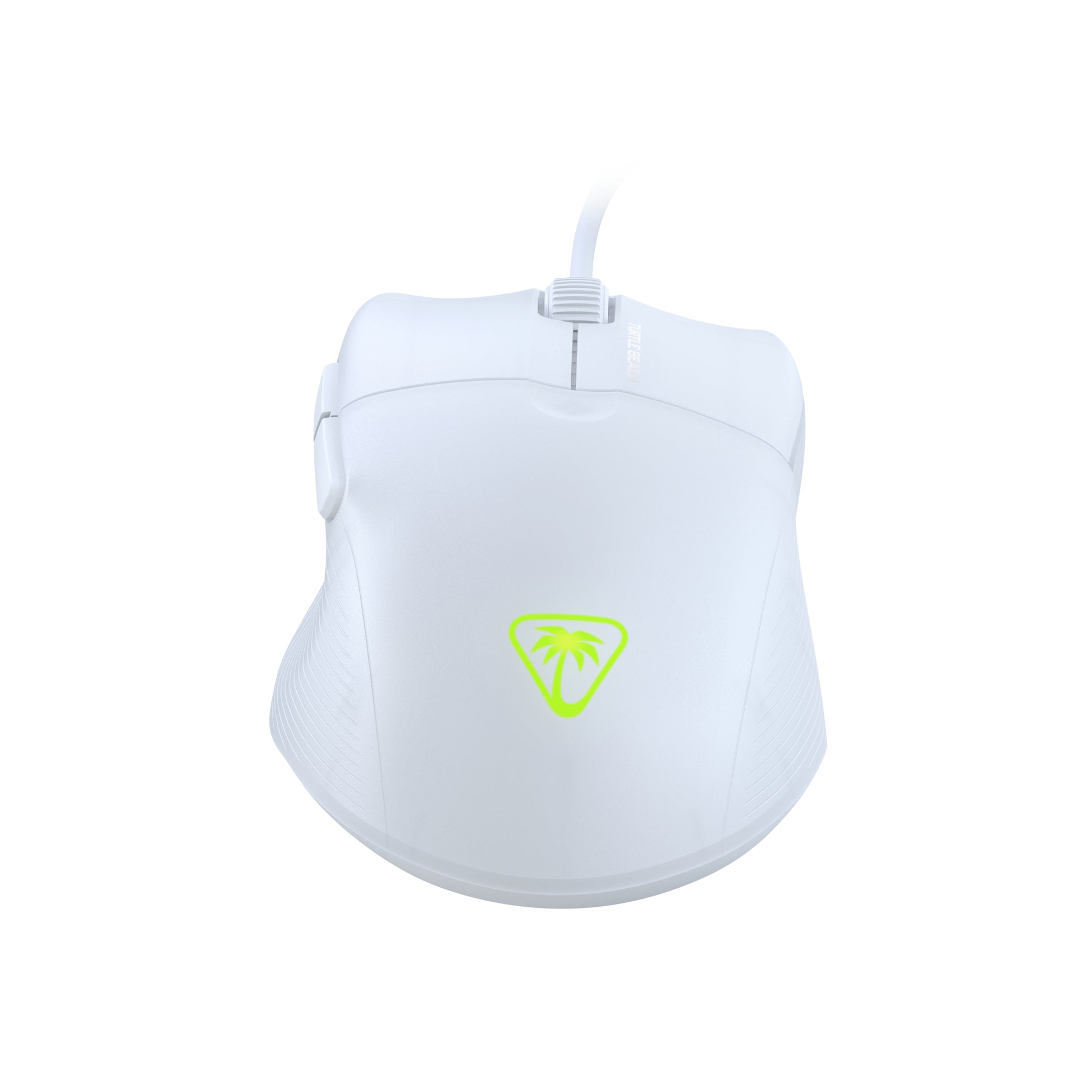 Turtle Beach Pure SEL White Maus – kabelgebunden, 8'000 dpi, 6 Tasten, für Rechtshänder, Beleuchtung, weiss