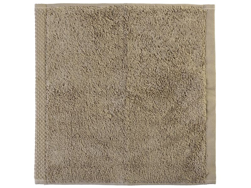 COCON Waschlappen – 30×30 cm, 100% Baumwolle, 550 g/m², Taupe, 3er-Set