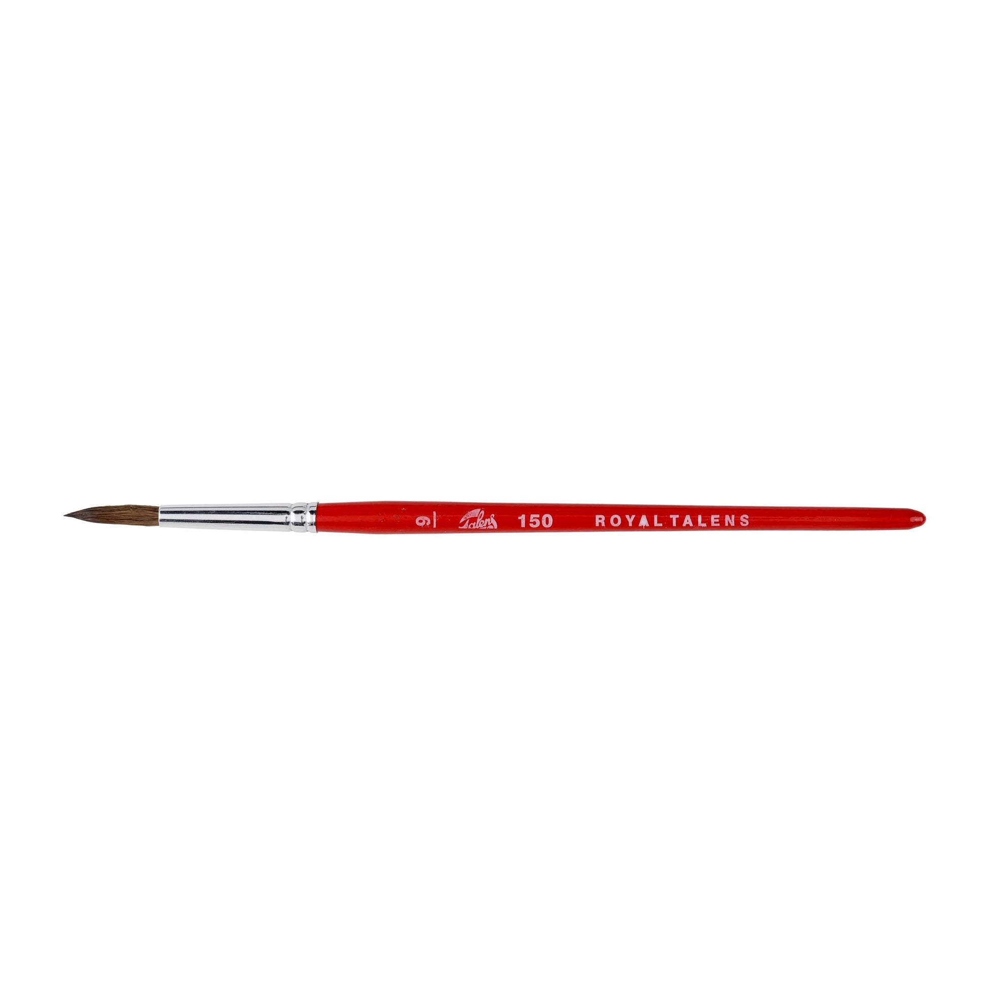 Talens Aquarellpinsel-Set – Rot, Grösse 9 (5,4 mm), 12er-Pack