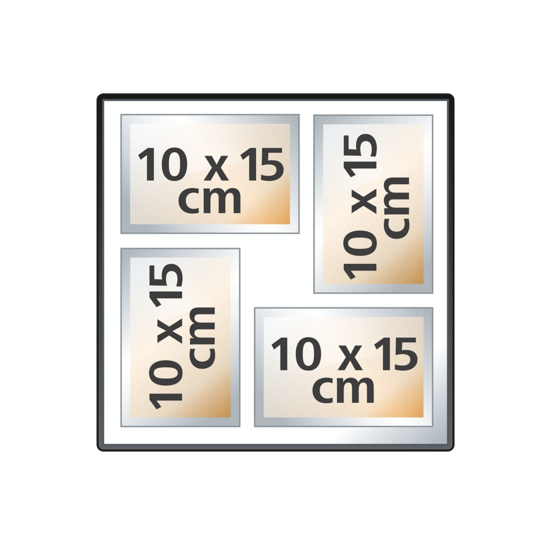 Hama Fotoalbum – für 300 × 300 mm, mehrfarbig, mit Pergaminzwischenblättern, Karton