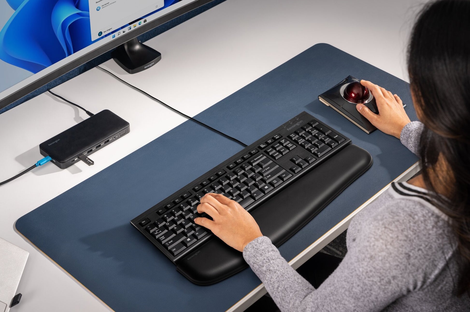 Kensington KB100 EQ Full Size Tastatur – Kabelgebunden, USB, Membran