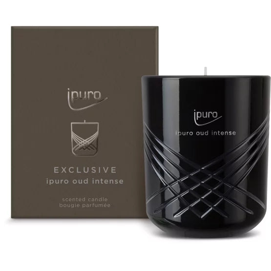 Ipuro Duftkerze – Oud Intense – Ø 9,0 cm × 11,0 cm, 270 g, Brenndauer 50 h