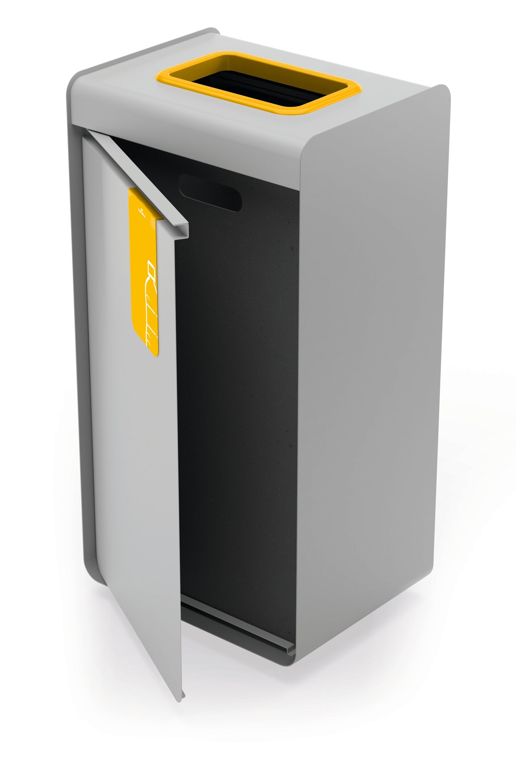 Durable Abfallcontainer DURASORT – 55 l – Metall, Kunststoff – B × H × T 420 × 830 × 330 mm – TÜV