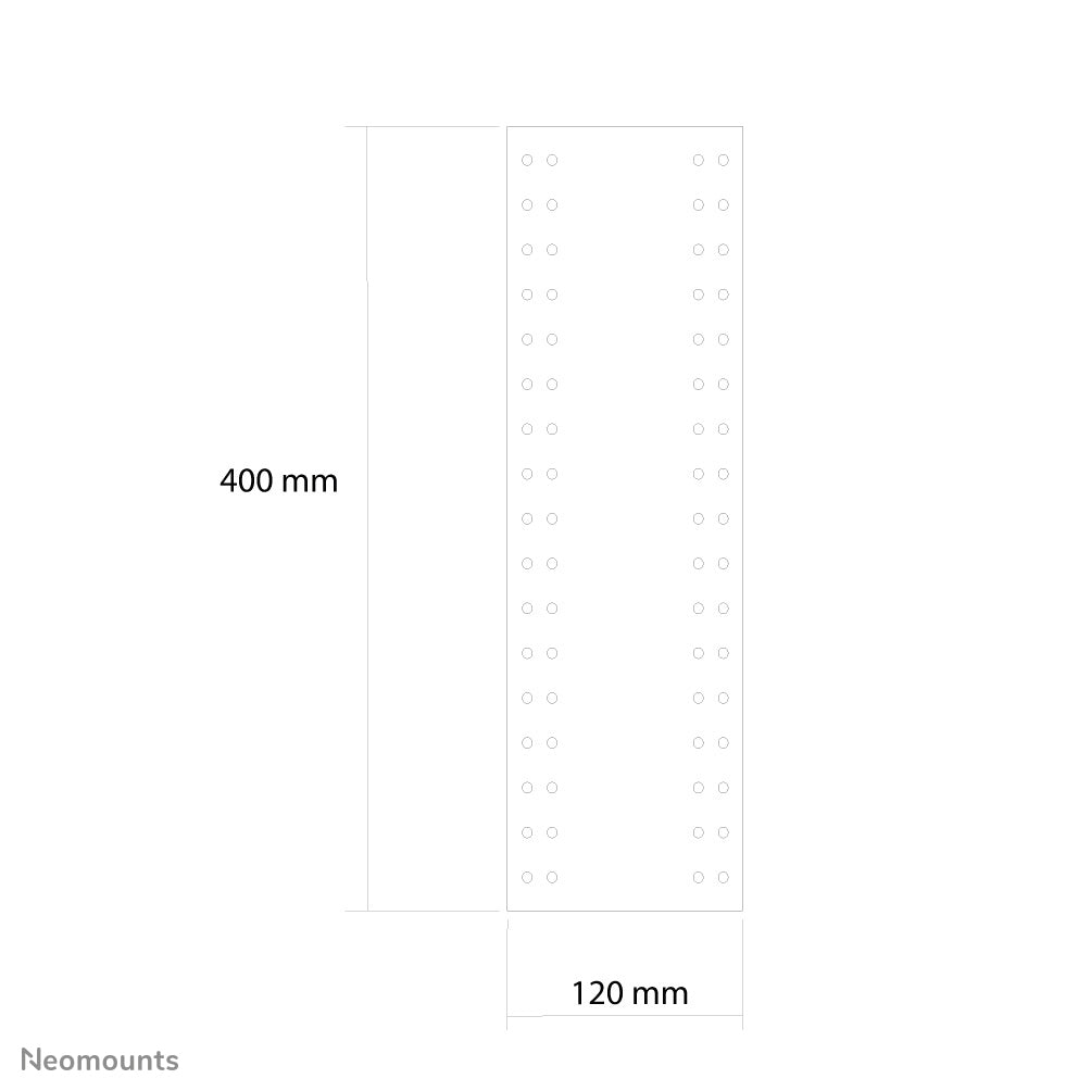 Neomounts Montagezubehör, VESA 75×75/100×100, Tragkraft 15 kg, verstellbar 0–120 mm, für Tastatur und Maus